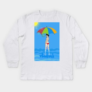 Umbrella Kids Long Sleeve T-Shirt
